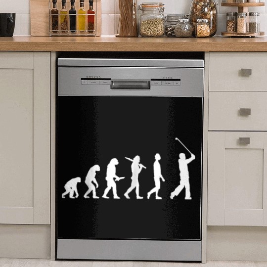 Funny Golf Evolution For Golfers Golf Players Dish Washer Covers