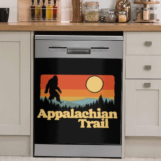 Appalachian Trail Bigfoot Outdoor Lover Vintage 80 Dish Washer Covers