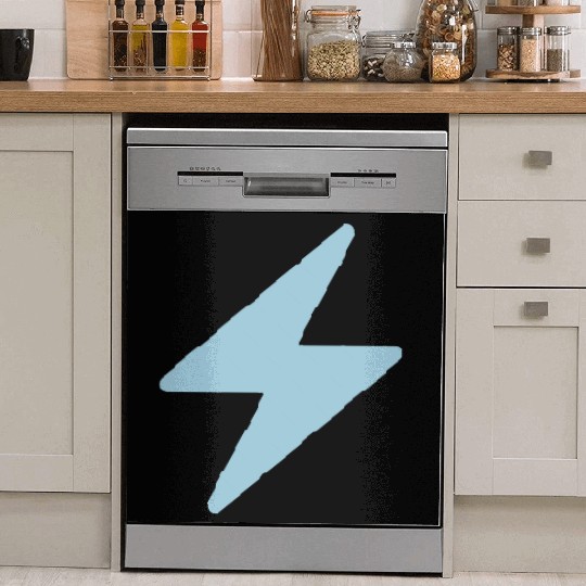 Blue Lightning Bolt Dish Washer Covers