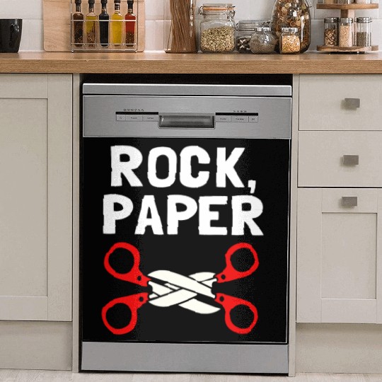 Rock Paper Scissors Lesbian LGBT LGBTQ Dish Washer Covers