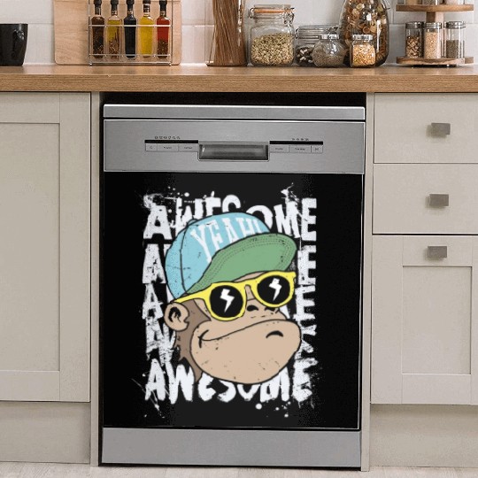 awesome monkey Dish Washer Covers