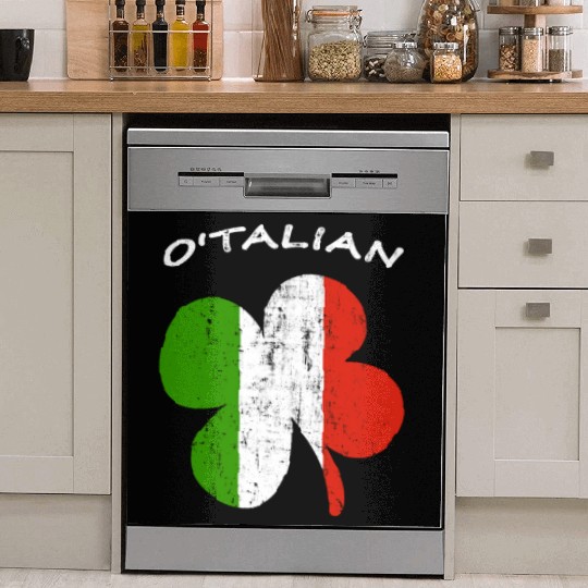 O'talian Funny Italian Irish, St Patricks Day Dish Washer Covers