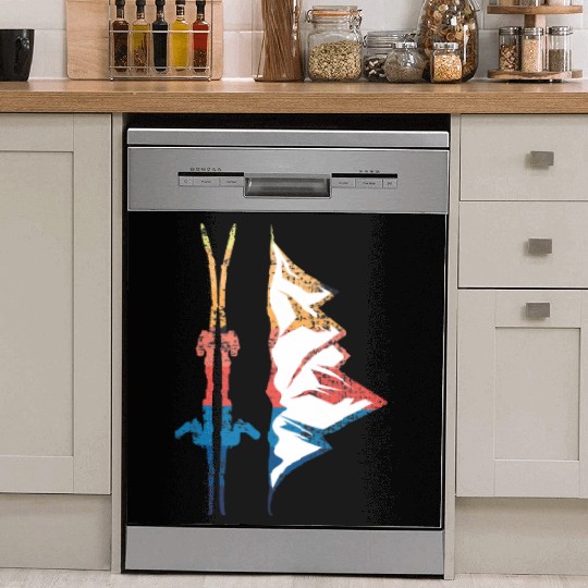 Ski Winter Vintage Wintersports Dish Washer Covers