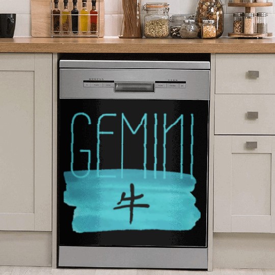 GEMINI OX AESTHETIC ZODIAC Dish Washer Covers