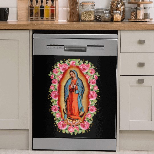 Our Lady Virgen De Guadalupe Virgin Mary Dish Washer Covers