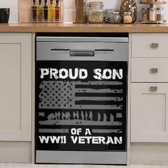 Proud Son Of A Wwii Veteran Dish Washer Covers For Men