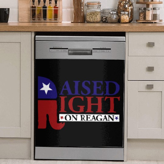 Raised Right On Reagan 80'S Nostalgia Dish Washer Covers