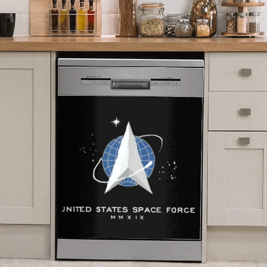 UNITED STATES US SPACE FORCE USSF DELTA FLAG birth Dish Washer Covers