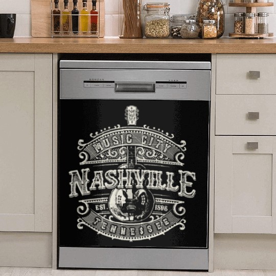 Music City Nashville Guitar Dish Washer Covers
