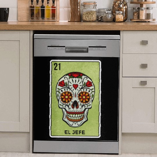 El Jefe Mexican Lottery Card Cinco De Mayo Dish Washer Covers