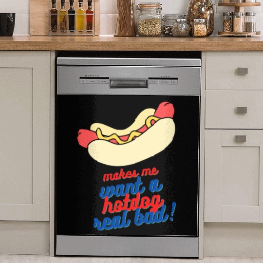 Makes me want a hot dog real bad Dish Washer Covers