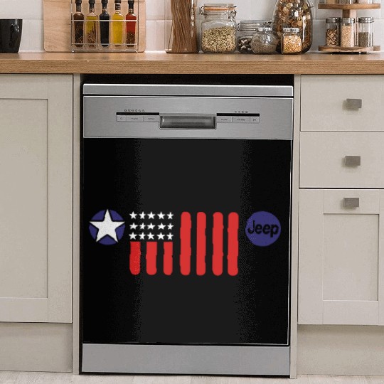 Mens Jeep Patriotic 7 Slot Grille Dish Washer Covers