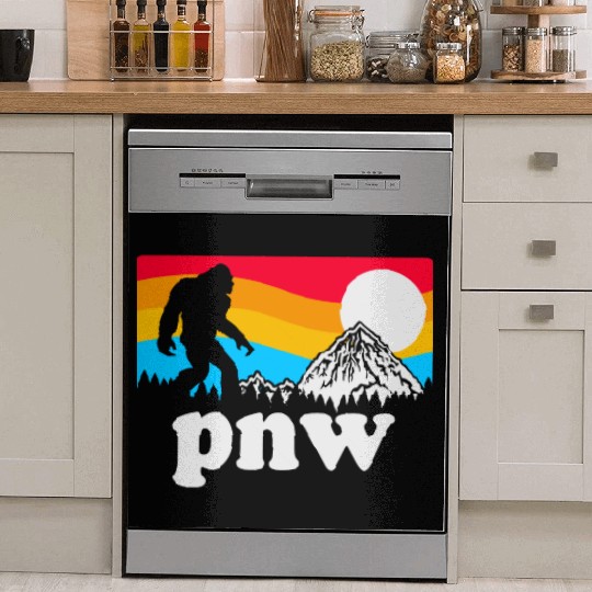 PNW Pacific Northwest Bigfoot Dish Washer Covers