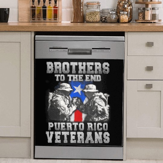 Veteran Gift-Great Brothers To The End Puerto Rico Dish Washer Covers