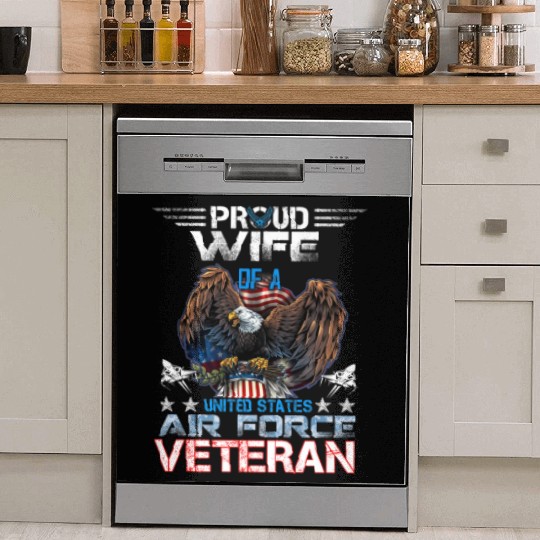 Veteran-Proud Wife Of Us Air Force Veteran Patriot Dish Washer Covers