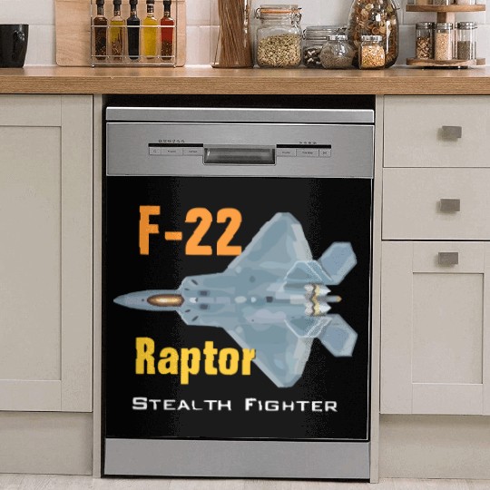 F 22 Raptor stealth fighter Dish Washer Covers