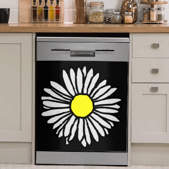 Daisy Flower Bloom Dish Washer Covers