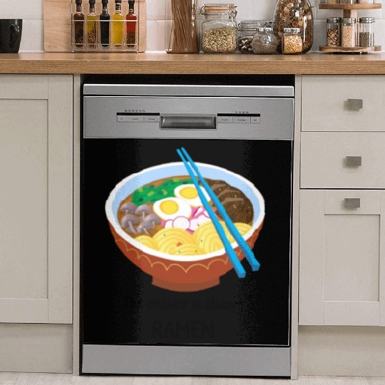 The answer is always RAMEN Japan Noodles Stickers Dish Washer Covers