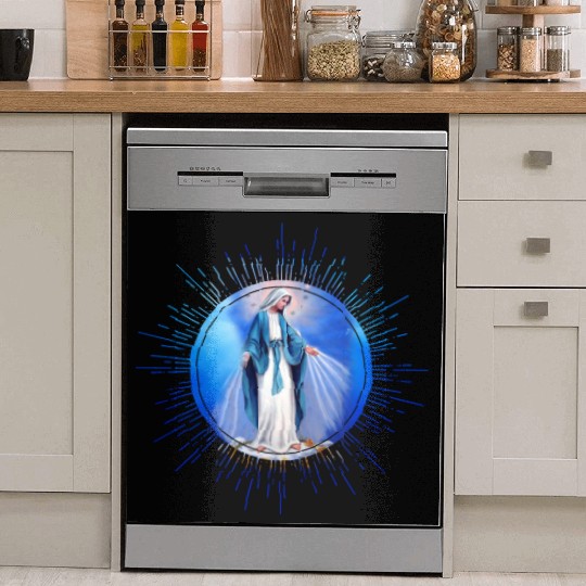 Virgin mary madonna maria ave maria catholic bibel Dish Washer Covers