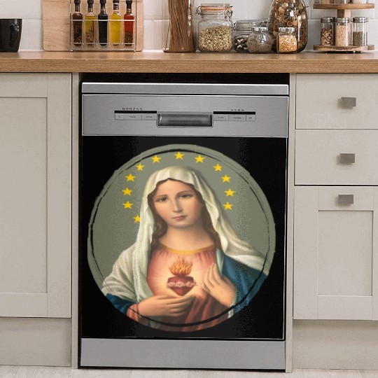 Virgin mary madonna maria ave maria catholic bibel Dish Washer Covers