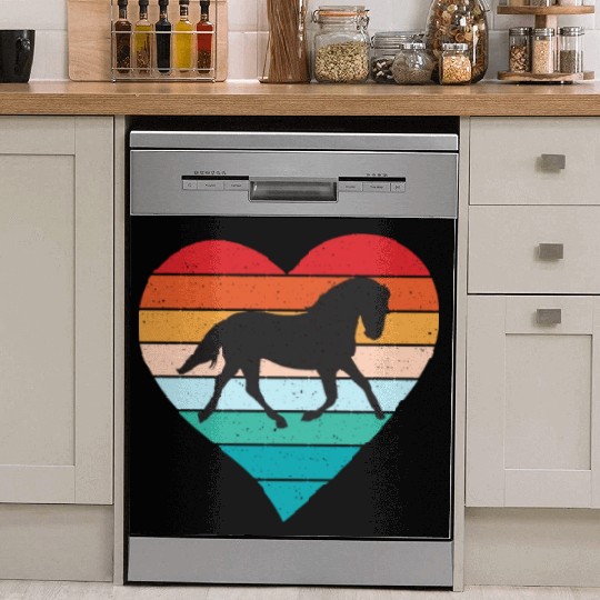 Horse Lover Horse Riding Equestrian Cowpuncher Dish Washer Covers