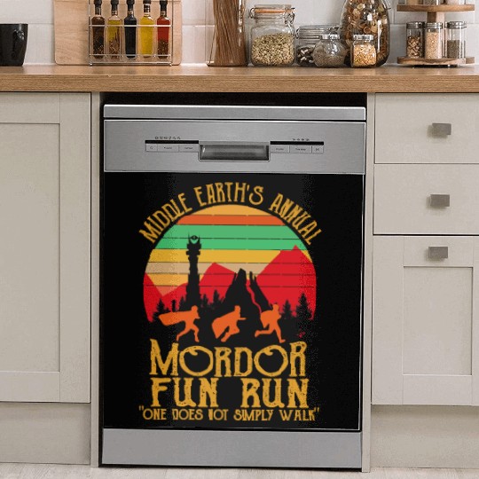 Mordor Fun Run One läuft nicht einfach Vintage Dish Washer Covers