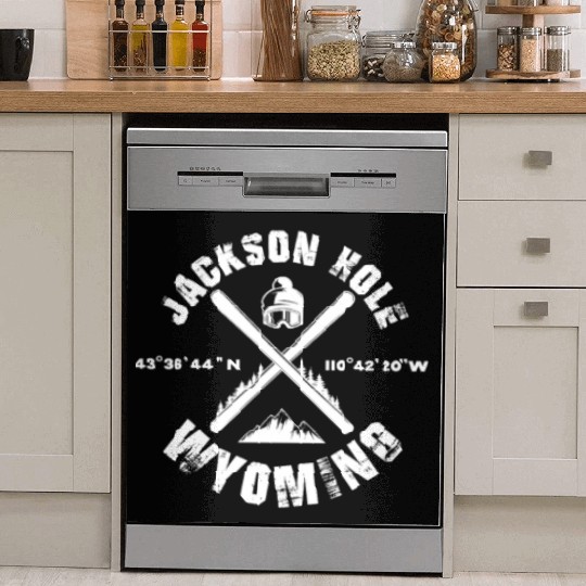 Jackson Hole Wyoming, Skiing Dish Washer Covers