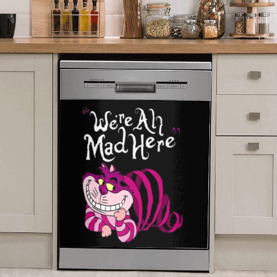 Cheshire Cat Were all Mad Here Cat 1669 Dish Washer Covers
