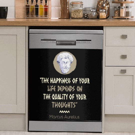Stoicism Philosophy Marcus Aurelius Quote Dish Washer Covers