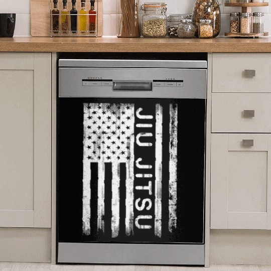 Jiu Jitsu American Flag Dish Washer Covers