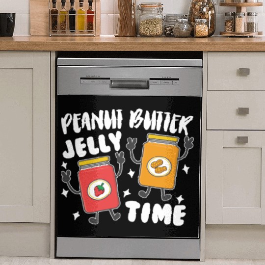 Peanni Butter Jelly Time Friend Peanut Strawberry Dish Washer Covers