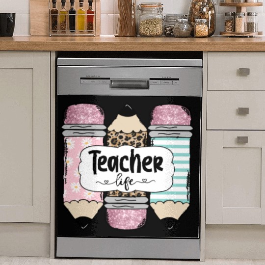 Teacherlife sublimation Dish Washer Covers