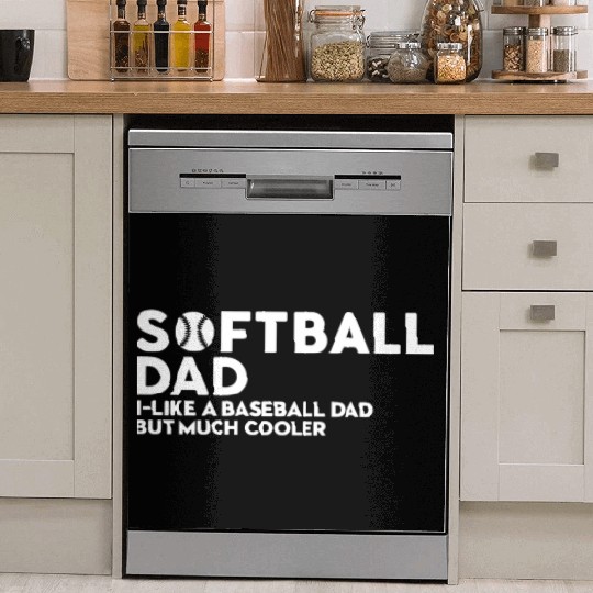 Softball Dad Dish Washer Covers