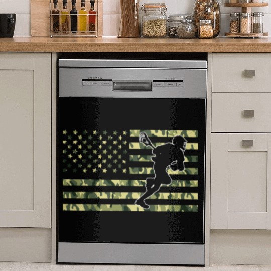 American Camo Flag Lacrosse American Flag Camo Dish Washer Covers
