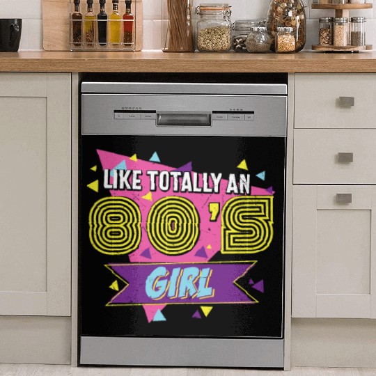 Like Totally An 80s Girl Retro Dish Washer Covers