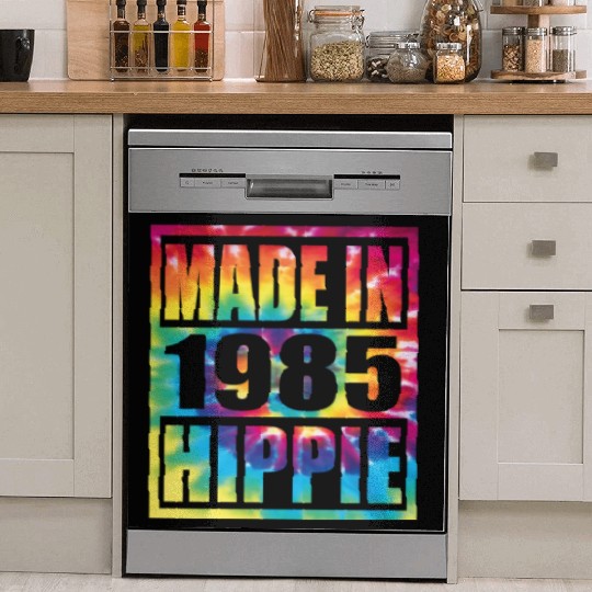 Hippie Birthday 1985 Dish Washer Covers