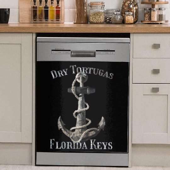 Dry Tortugas Florida Keys Vacation Nautical Anchor Dish Washer Covers