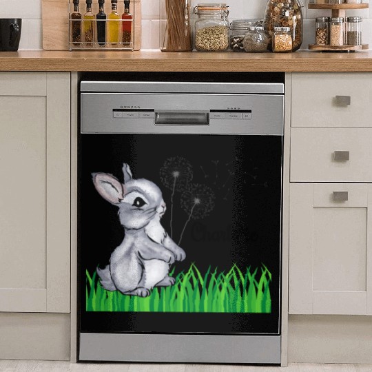 Bunny Name Gift Charlotte Dish Washer Covers