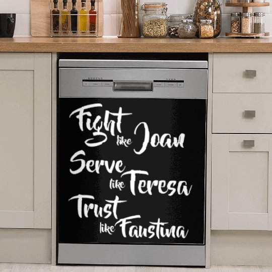 Catholic Saints Joan Teresa Faustina Dish Washer Covers