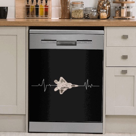 f22 raptor heart beat Dish Washer Covers