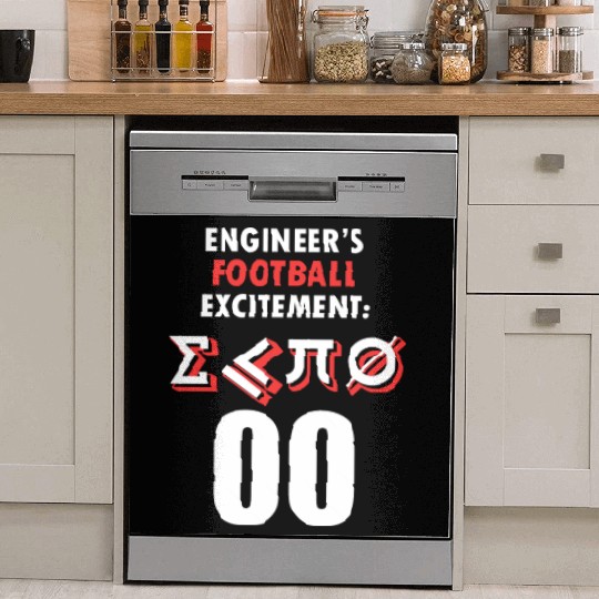 Engineer Football Arithmetic Dish Washer Covers