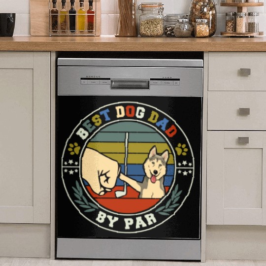 Best Dog Dad By Par Dish Washer Covers