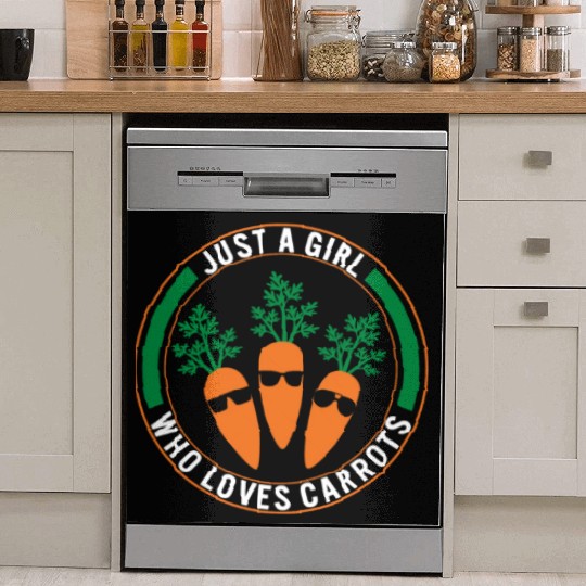 Carrot Vegetable Dish Washer Covers, Just A Girl Who Loves