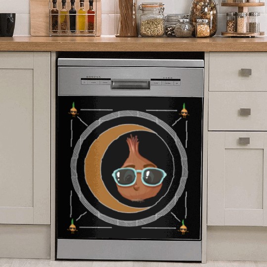Onion Vegetable Dish Washer Covers, Onion Wearing Sunglasses