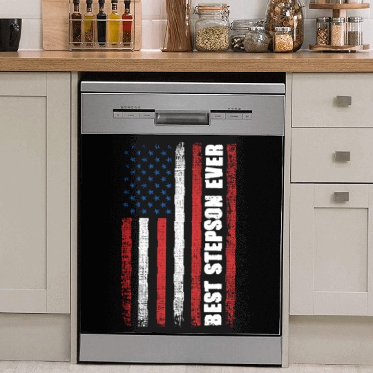 Best Step Son Ever 4th of July Independence Day US Dish Washer Covers