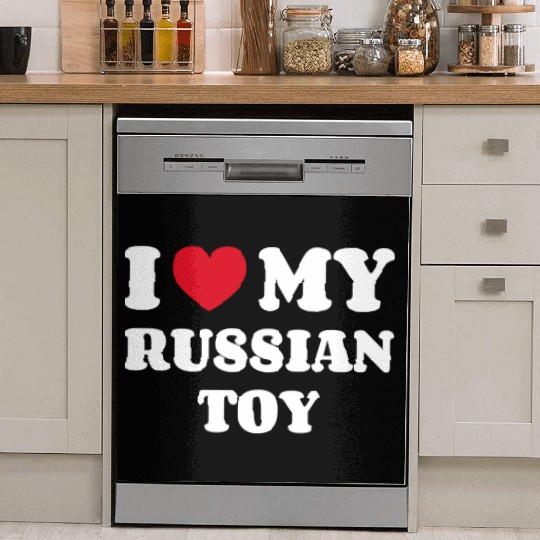 I Love My Russian Toy Dish Washer Covers