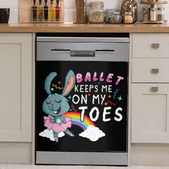 Ballet Ballerina Dance Dancer Dancing Ballet Gift Dish Washer Covers