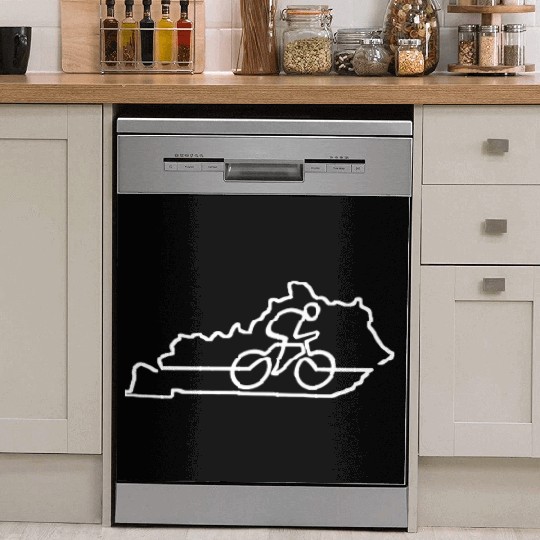 Kentucky Cycling Cyclist Gift Bike Road Racing Dish Washer Covers