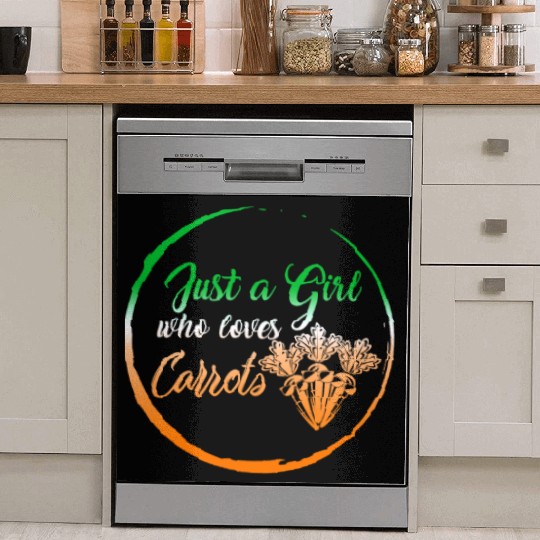 Carrot Vegetable Dish Washer Covers, Just A Girl Who Loves