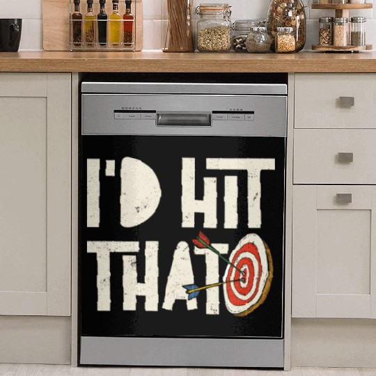 Archery Bow Archer Vintage I'd Hit Dish Washer Covers